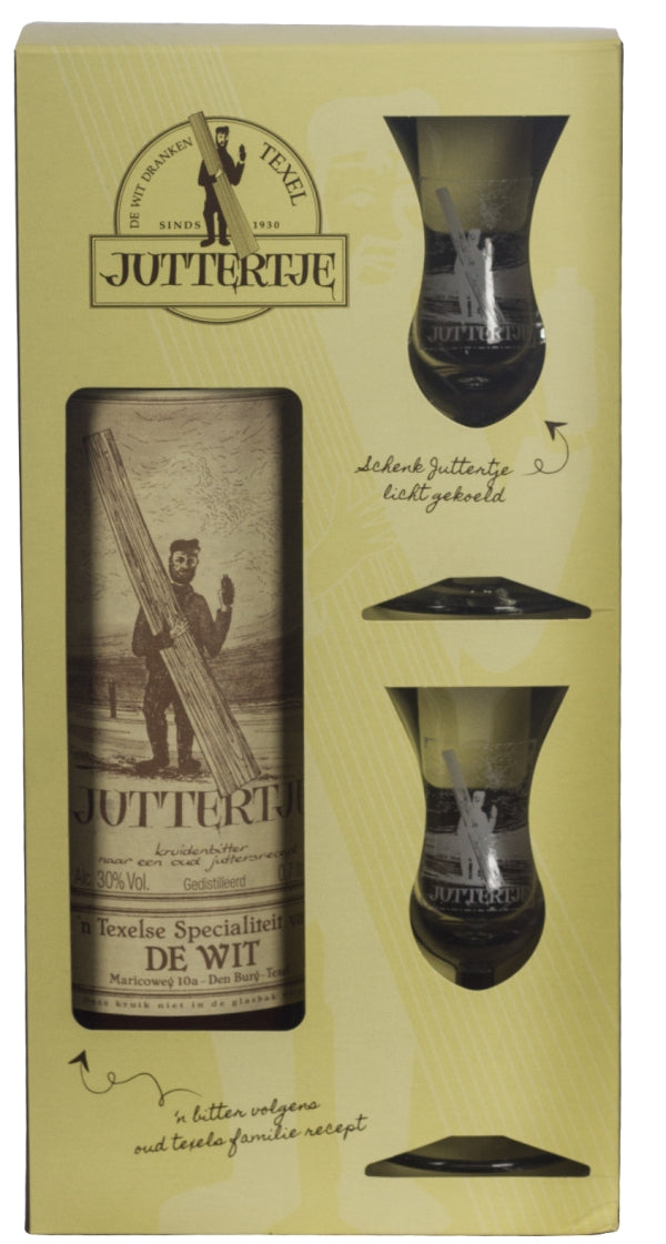 Texel Jutter geschenkpakket met 2 glazen