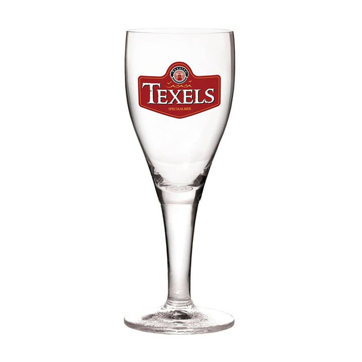 Texels bierglas bokaal op voet. Speciaal bier van Texel