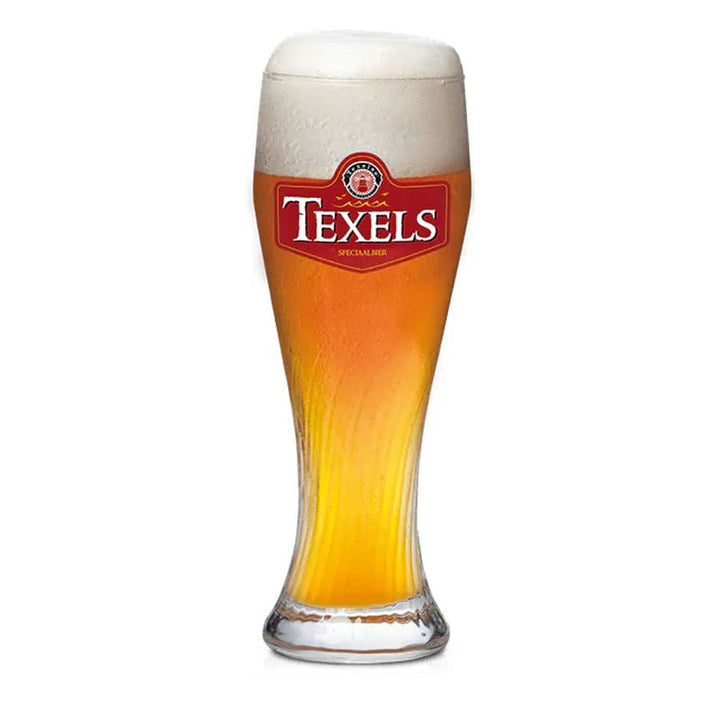 Texel-Bierglas. Hohes Glas für echtes Texeler Bier.