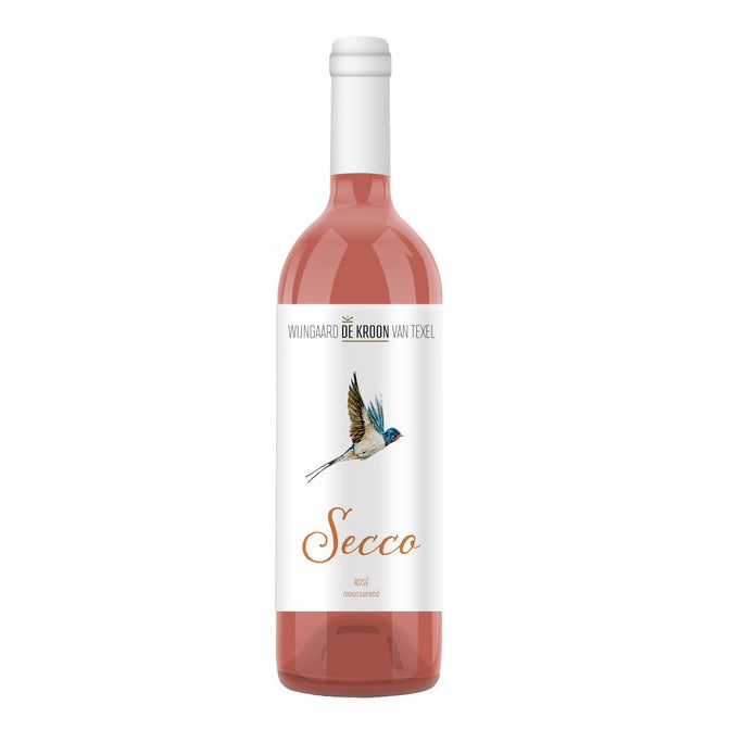  halfdroge rosé met een bubbel texel