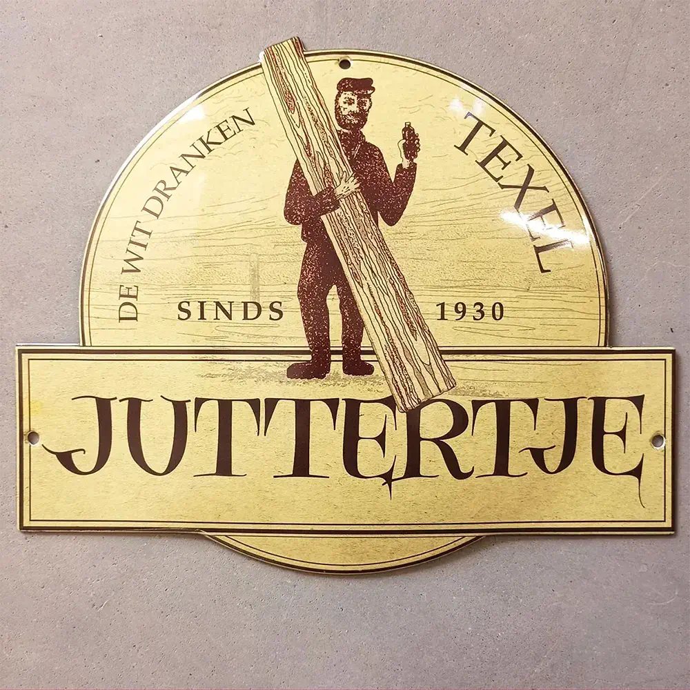 Texel juttertje reclamebord